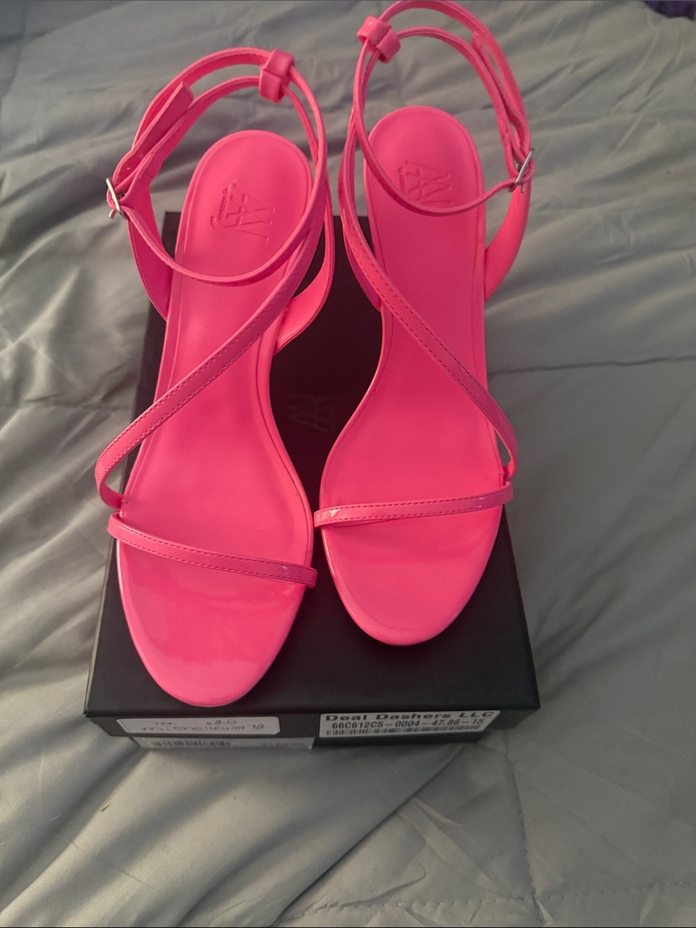 Fuchsia Strappy Ankle‑Strap Sandals for Women